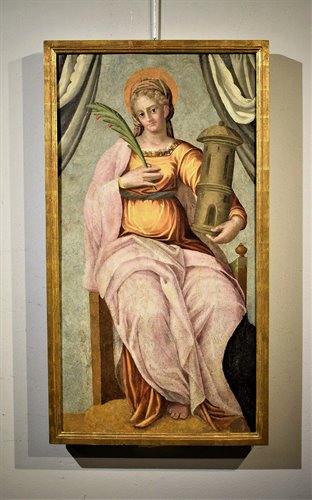 "Santa Barbara" Tempere su tavola